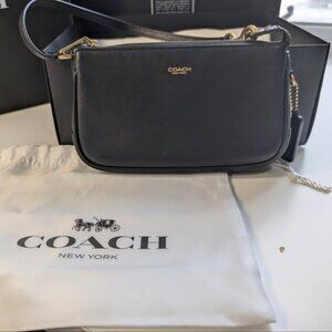 Coach Plaza 18 - Black with Brass Hardware - NWT and Gift Box